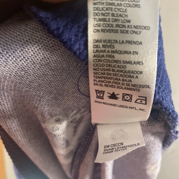 Disney Pajama Top Shirt Nightgown Lilo & Stitch Long Sleeve Sz Small Women Soft - Picture 5 of 6